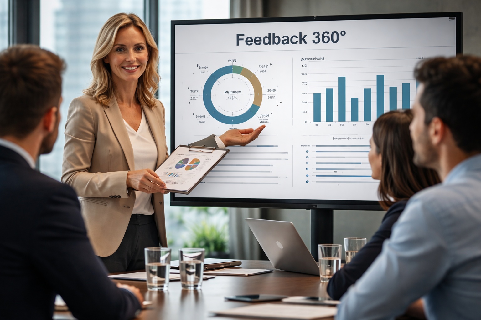 Feedback 360 – sesja feedbackowa w firmie podczas prezentacji wyników